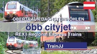 ÖBB CityJet Br 4744  Bahnhof Obertraun Dachsteinhöhlen  Siemens Desiro ML  REX 3415  4415  3427