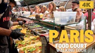 Tour in PARIS Marché Des Enfants Rouges Most Famous Food Court in PARIS 4K Walk in April 2024