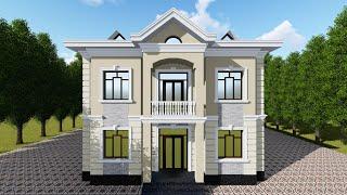 11x12 double story house ikki qavatli uy двухэтажный дом hi tech modern house