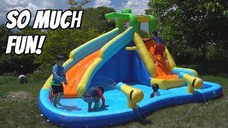 My kids love this inflatable water slide. Perfect for the summer