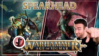 Warhammer AOS V4 - SpearHead  Seraphon VS Flesh Eaters courts