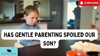 Has gentle parenting spoiled our son?