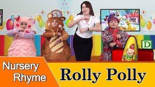 Rolly Polly Rolly Polly with lyrics - Nursery Rhymes  Fun and Learn