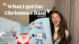 ASMR What I got for Christmas haul