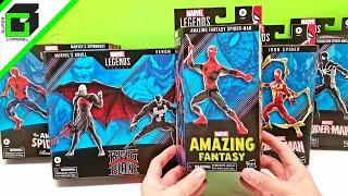 SPIDER-MAN Marvel Legends 60 YEARS Complete Set UNBOXING and REVIEW with VENOM IRON SPIDER KNULL