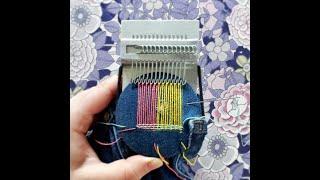 How to Speedweve. Mend or repair fabric using a mini darning loom.