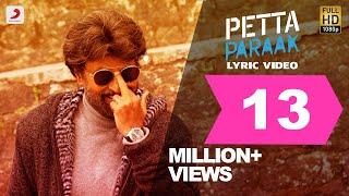 Petta - Petta Paraak Tamil Lyric  Rajinikanth  Sun Pictures  Anirudh Ravichander