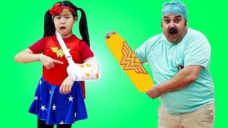 Jannie Pretend Play Doctor Checkup Toys  Funny Kid Video