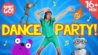 Wiggle Freeze Spin + more  Dance Along  Dance Compilation  Danny Go Songs for Kids