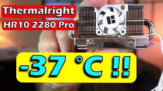 M.2 Heatsink with Heat Pipes & Fan  Thermalright HR10 2280 Pro installation & temperature test