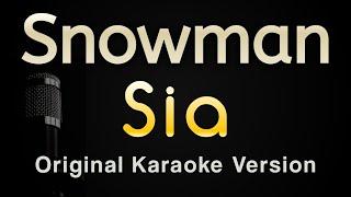 Snowman - Sia Karaoke Songs With Lyrics - Original Key