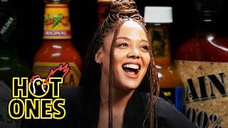 Tessa Thompson Feels Alive While Eating Spicy Wings  Hot Ones