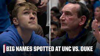 Coach K and Cooper Flagg at UNC vs. Duke  ESPN College Basketball