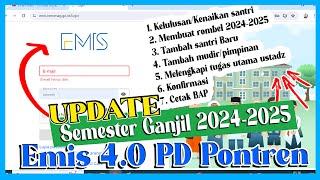 UPDATE EMIS 4.0 TPQ  SEMESTER GANJIL 2024-2025