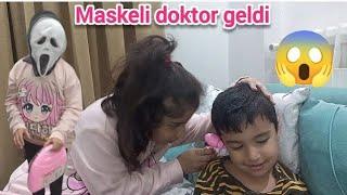 Mertcan hastalandı maskeli doktor geldi şaşırdık\أفضل سلسلة قصص تربويه واخلاقيه للأطفال\جنى مقداد