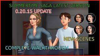 SUMMERTIME SAGA 0.20.15 NEW UPDATE GAMEPLAY  SUMMERTIME SAGA LATEST VERSION FULL WALKTHROUGH