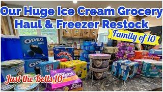 HUGE iCE CREAM GROCERY HAUL & RESTOCK FOR THE SUMMER 