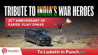 Taking the Tata Punch EV from Delhi to Ladakh to celebrate 25 years of Kargil Vijay Diwas