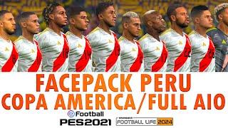 FACEPACK PERU PES2021 & FL24  COPA AMERICA  AIO   SIDER #pes2021 #facepackpes2021 #peru #new #fyp