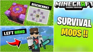 Top 5 Incredible Mods For Minecraft PE Survival  Best Mods And Addon For MCPE