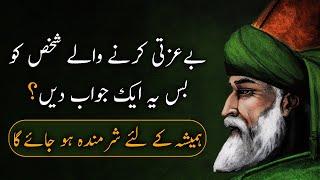 INSULT Karne Walay Shakhs Ko Bas Yeh Aik Jawab Den  Wise Man Quotes - عقل والوں کی باتیں