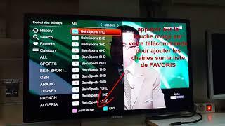 Programmation de chaînes favorites IPTV tornado v5 miniطريقة