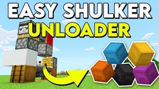 Easy Shulker Box Unloader - Compact and Easy Build Tutorial in 1.21 Minecraft Bedrock