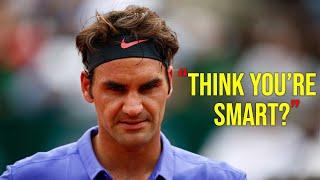 When Federers Opponent is SMART But Roger is a GENIUS Most Entertaining Tennis Match