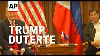 Trump laughs when Duterte calls journalists spies