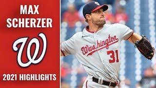 Max Scherzer 2021 Nationals Highlights