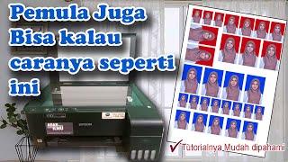 Cara mencetak pas foto 2x3 3x4 dan 4x6 dengan printer Epson l3110