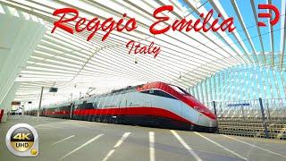 Reggio Emilia - Italy  Mediopadana High Speed Train Station & The City  4K - UHD