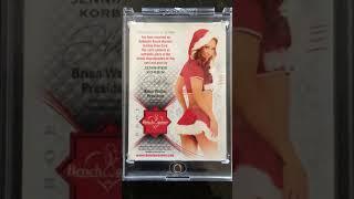 #Benchwarmer1of1 Jennifer Korbin 2012 Benchwarmer Holiday Shoe Card