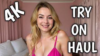 4K Transparent lingerie Haul  Get Ready With Maya 2024 Try On Haul Clothes plus size drees try