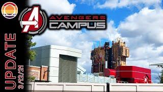 Avengers Campus Construction Update 31221  Disney California Adventures Brand New Land