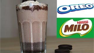 Oreo Milo Iced Milk  Oreo Milo drink  Oreo Milo special