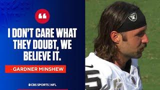 Raiders QB Gardner Minshew has a message for the doubters