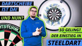 Dartscheibe ist da Und nun? So gelingt der Einstieg in Steeldart 