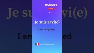 Learn French  Short 8  How to say… I am happy in French #shorts