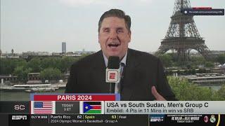 Brian Windhorst previews and predicts Team USA lineup vs. South Sudan matchup Joel Embiid bench
