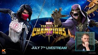 Whats the plan for AW AQ Incursions and BG?  Plus July Content  Marvel Contest of Champions