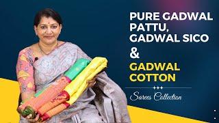 Pure Gadwal Pattu  Gadwal Sico & Gadwal Cotton Sarees Collection  Gayathri Reddy 