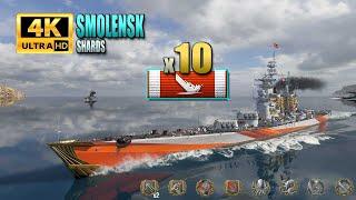 Cruiser Petropavlovsk 12 sec. reload and 10 ships destroyed - World of Warships