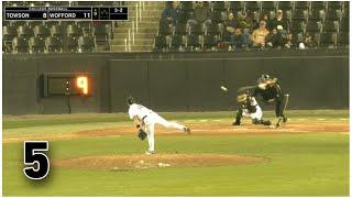 Jeremy Wagner line drive up the middle for his 2nd hit of the game  Towson at Wofford 21624