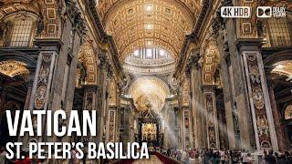 Saint Peter’s Square & Basilica  Vatican City 4K HDR Walking Tour