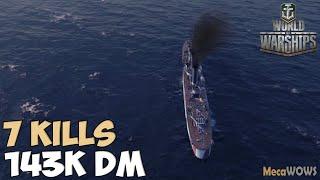 World of WarShips  Jianwei  7 KILLS  143K Damage - Replay Gameplay 1080p 60 fps