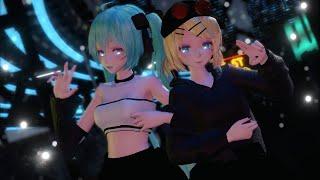 【MMD】 Gimme×Gimme  Kagamine Rin 鏡音リン  x Hatsune Miku 初音ミク 