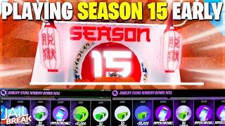 Playing SEASON 15 EARLY & Getting 2 HYPERCHROMES in Roblox Jailbreak Testing