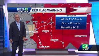 Sierra Red Flag warning in effect Wednesday