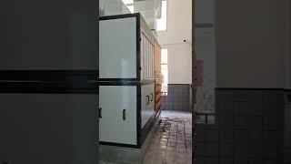 spray booth working video electric infrared heating painting baking oven